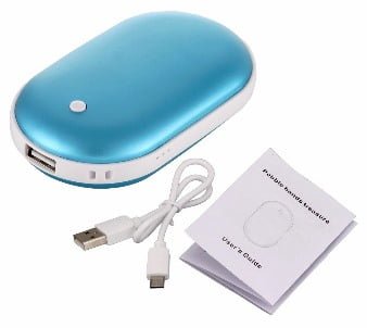 שני מוצרים באחד -בנק כח - 5200MAH - מחמם ידים - מגוון צבעים  גאדג'טים מגניבים - שני מוצרים באחד -בנק כח - 5200MAH - מחמם ידים - מגוון צבעים