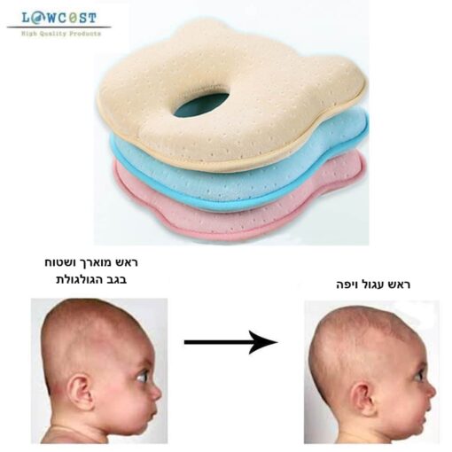 כרית לתינוק למניעת ראש שטוח אצל תינוקות