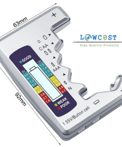 מודד סוללות סוללות מטבע 1.55 צילינדר להזמנה אונליין